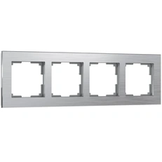 Фото товара Рамка на 4 поста Aluminium (алюминий) W0041706