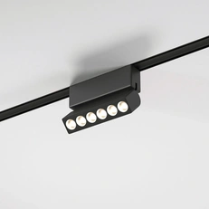 Фото товара Трековый поворотный светильник Flat Magnetic 6W 4000K Insight чёрный 85090/01